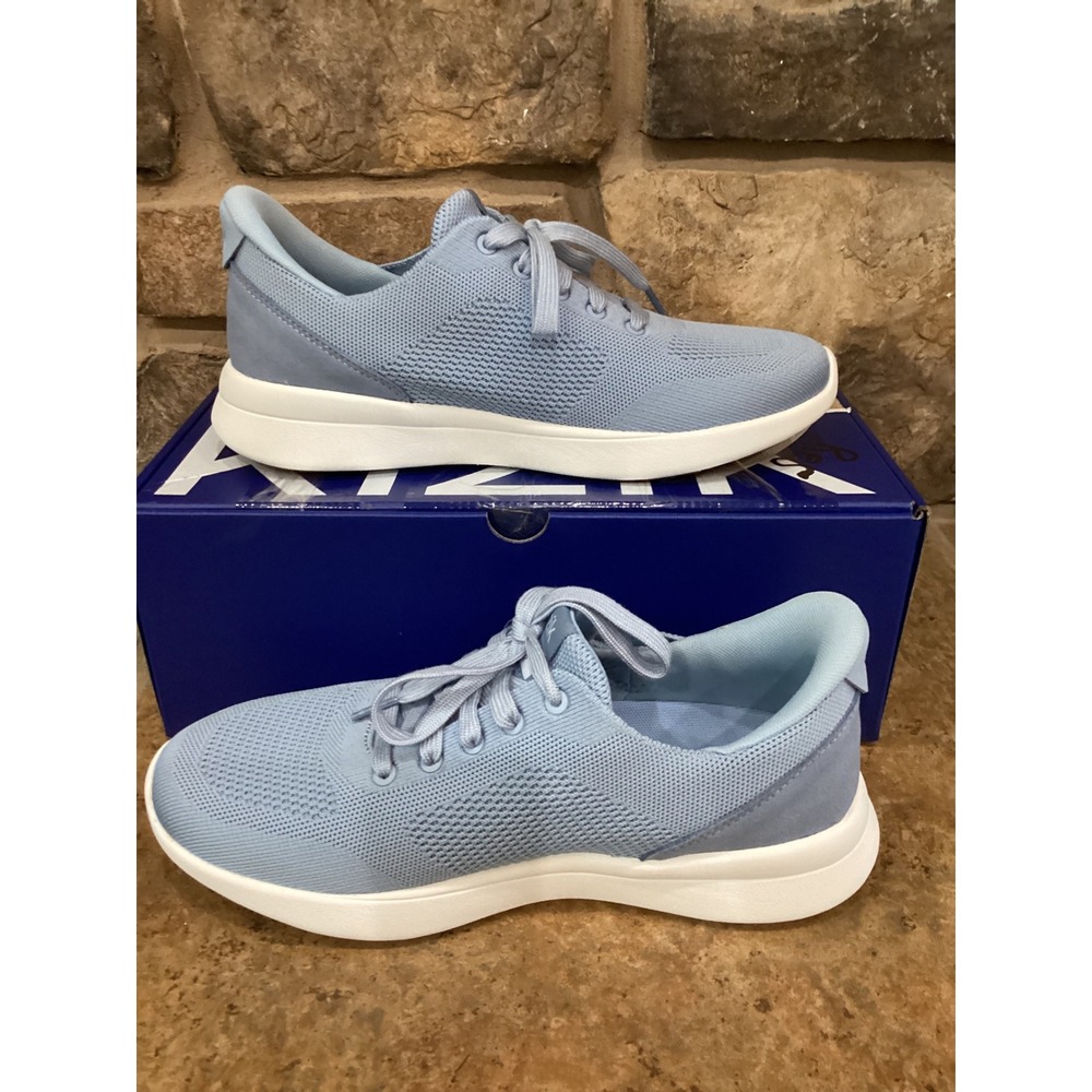 Kizik Lima 2 Women Size 8.5 Wide Soft Chambray Blue Hands Free Sneakers New - Picture 2 of 9